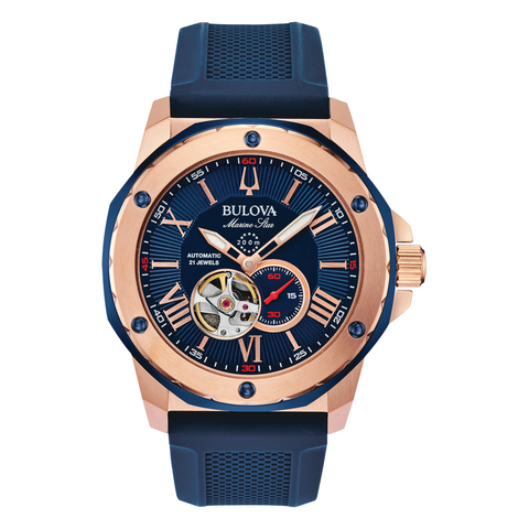 Bulova Marine Star Series A Automatic 98A227, complete watch front view