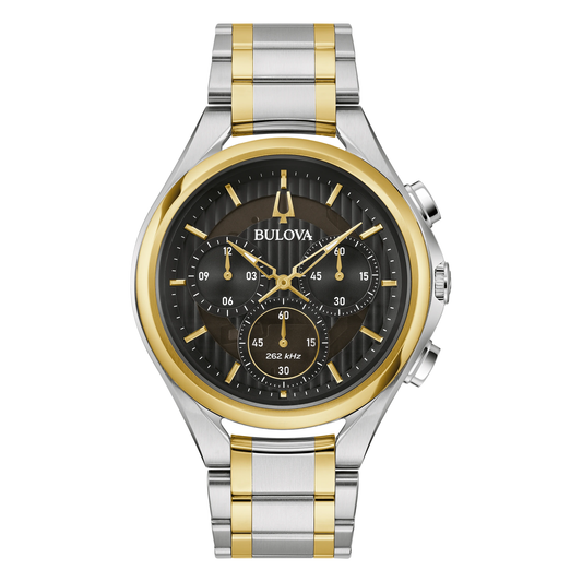 Bulova CURV High Precision Quartz Chronograph 98A301, complete watch view