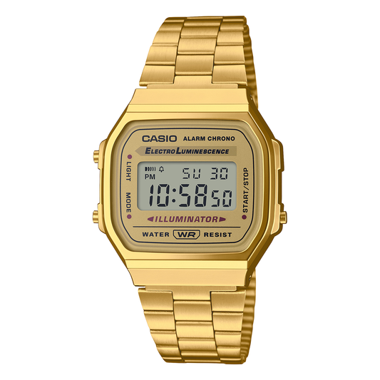 Casio vintage A168WG-9VT, complete watch view