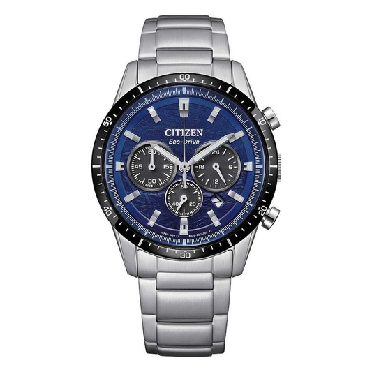 Citizen Sport Casual Chronograph 39mm Blue Dial CA4624-56L, complete watch front view
