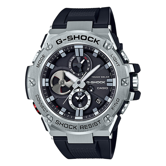 G-SHOCK G-STEEL GST-B100-1A, complete watch front view