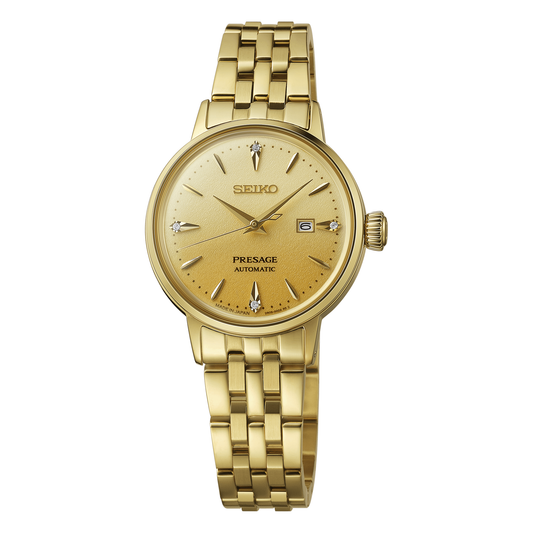 Seiko Presage Cocktail Time SRE018, complete watch front view