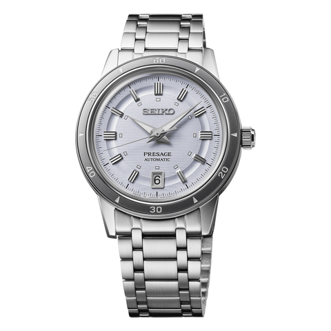 Seiko Presage Style60's SRPL73, complete watch front view