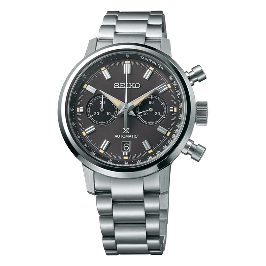Seiko Prospex Speedtimer Mechanical Chronograph SRQ037, complete watch front view