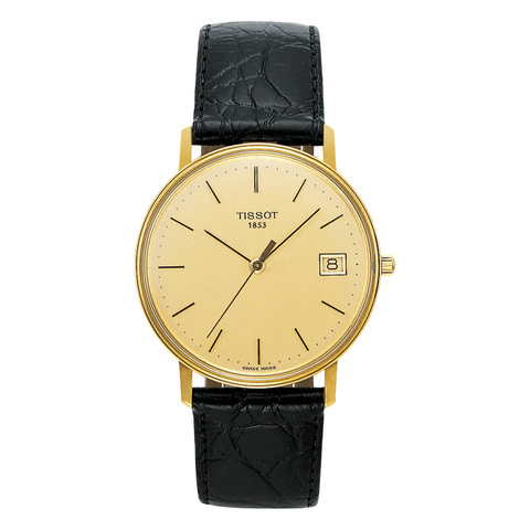 Tissot Goldrun Hesalite 18K Gold Watch T71.3.401.21, complete product view