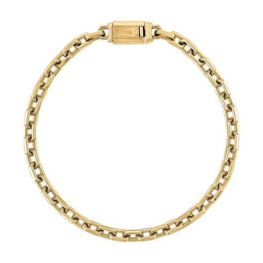 Bulova Icon Hexagon Cable Chain Necklace, full view