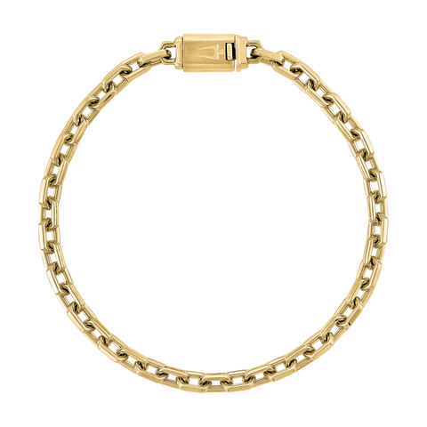 Bulova Icon Hexagon Cable Chain Necklace, full view