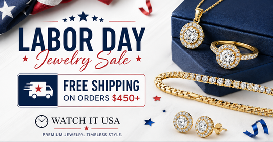 Free Shipping on Orders $450+: Labor Day Jewelry Sale at Watch It USA