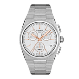 Tissot PRX Quartz Chronograph 41mm - Silver on Bracelet T137.417.11.031.00