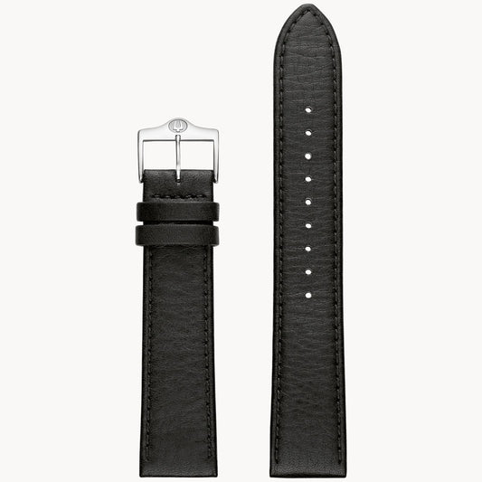 Bulova Black Leather Strap | 20mm 9S20002