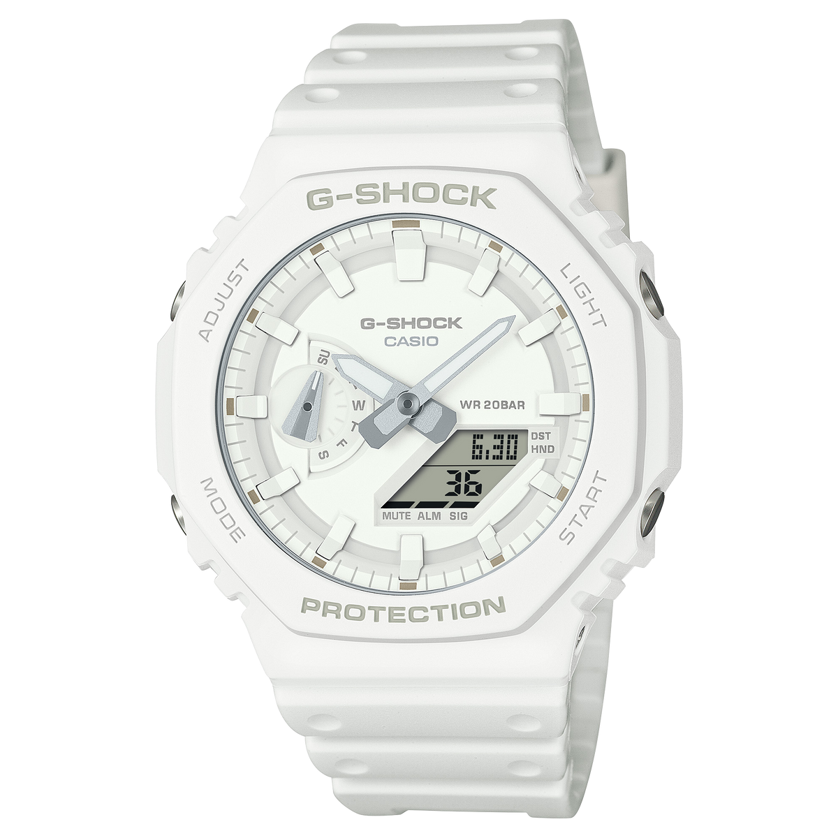 Casio G-Shock GA-2100-7A7 white watch
