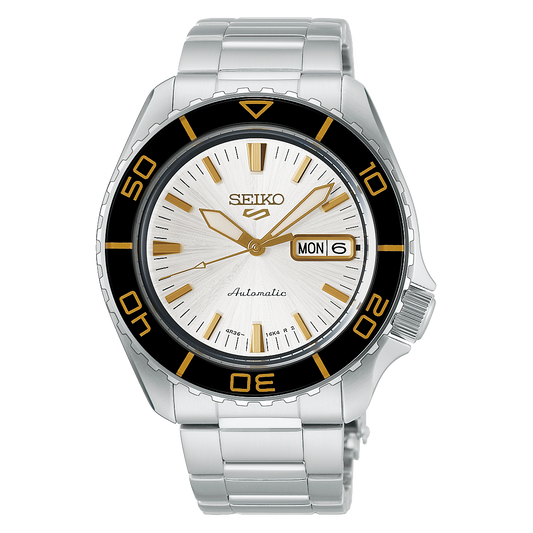 Seiko 5 Sports SKX HDB004 42.5mm automatic on bracelet, front view