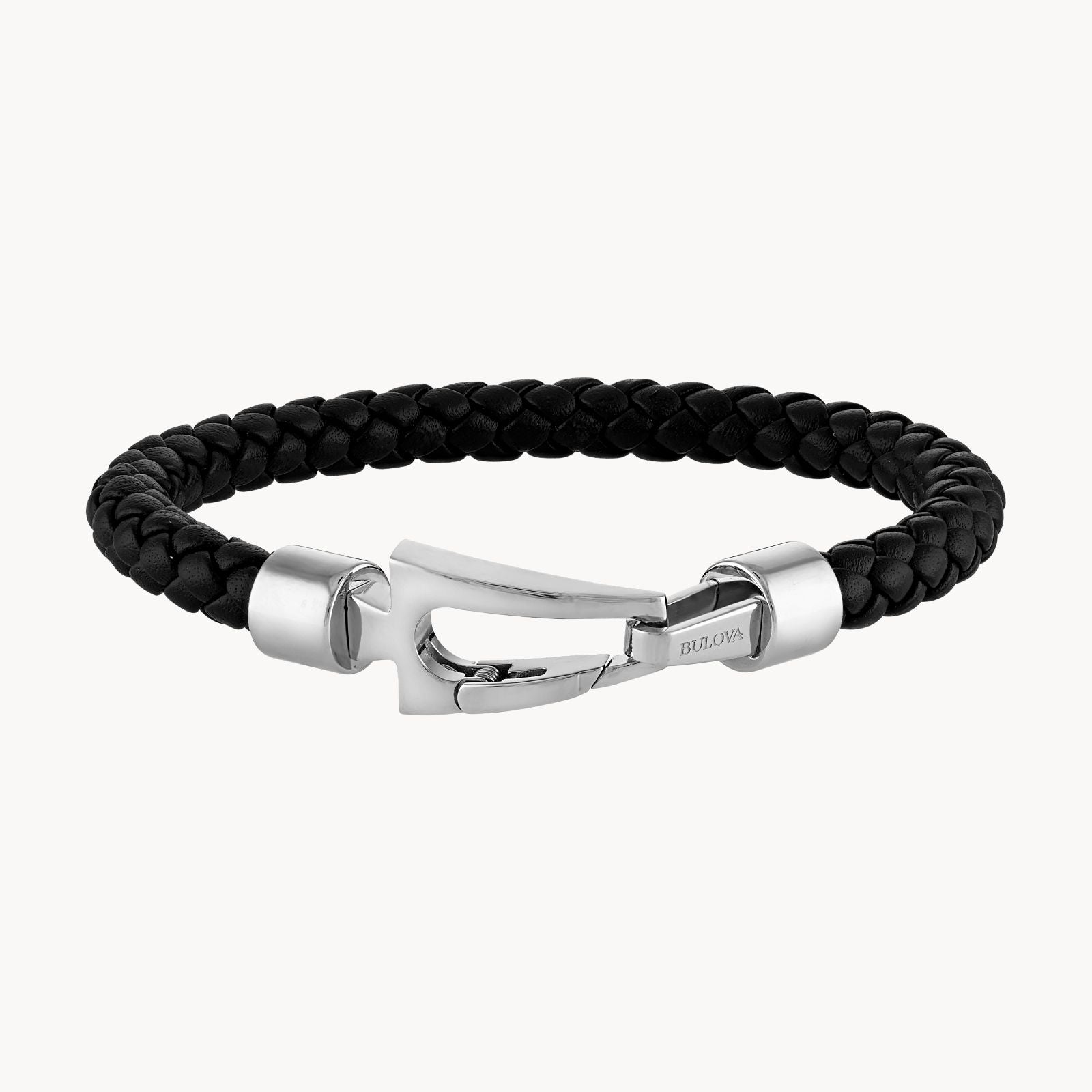 Bulova Marine Star Bracelet Stainless Steel with Leather BVB1045-SBSTNA