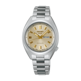 Seiko 5 Sports SRE023 32mm automatic with champagne dial, front view
