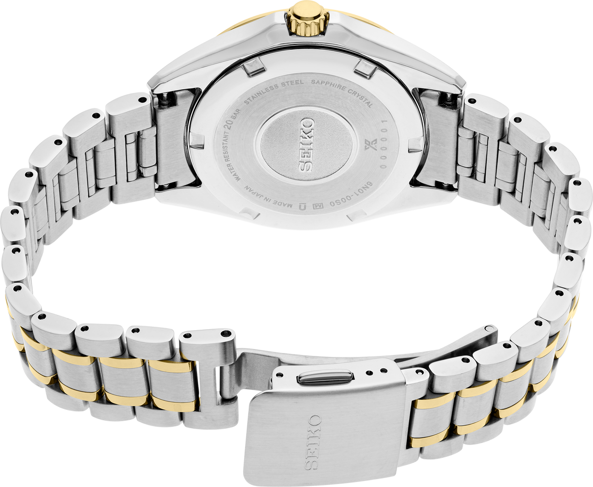 Seiko Prospex SUR622 two-tone bracelet and case profile