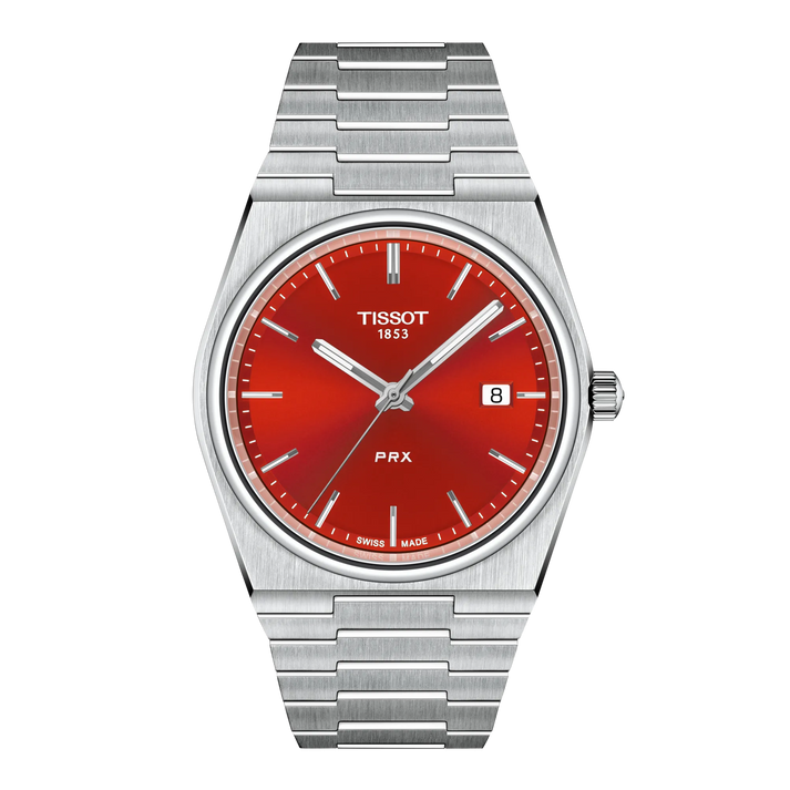 Tissot PRX Quartz 40mm - Red on Bracelet T137.410.11.421.00