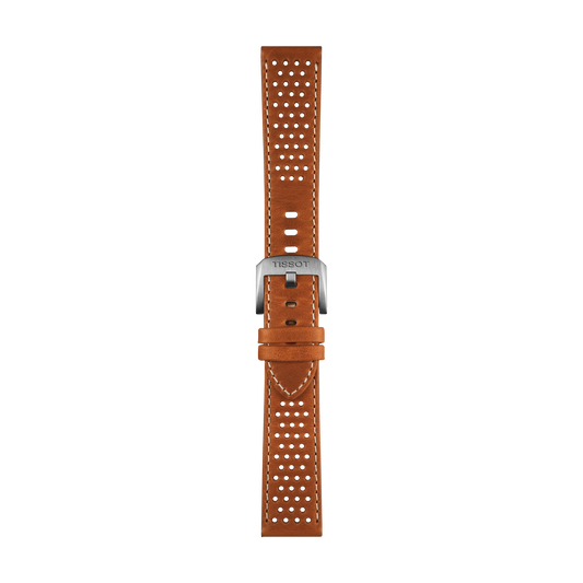 Tissot Official Light Brown Leather Strap Lugs 20 mm T852.050.049