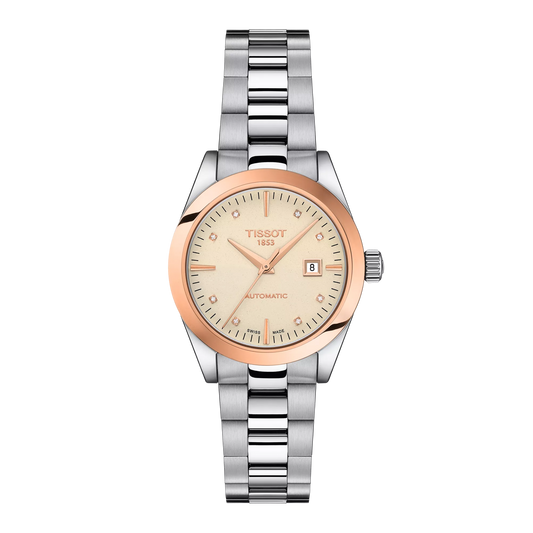 Tissot T-My Lady Automatic 18K Gold bezel Watch T930.007.41.266.00