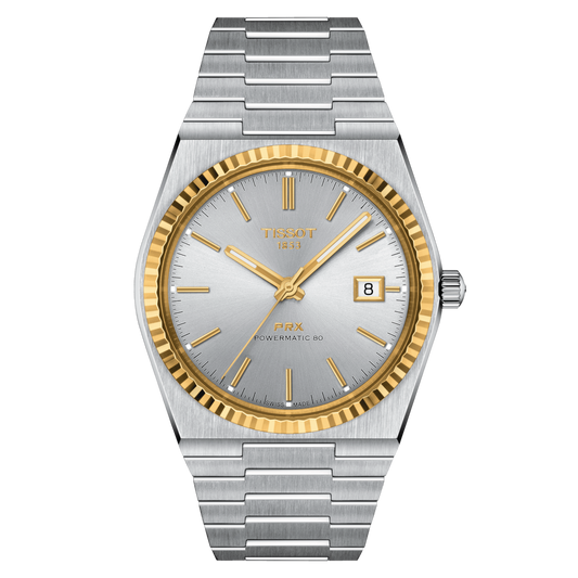 Tissot PRX Powermatic 80 Steel and 18K Gold Bezel T931.407.41.031.01