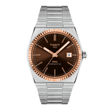 Tissot PRX Powermatic 80 Steel & 18K Gold Bezel 40mm - Brown on Bracelet T931.407.41.291.00