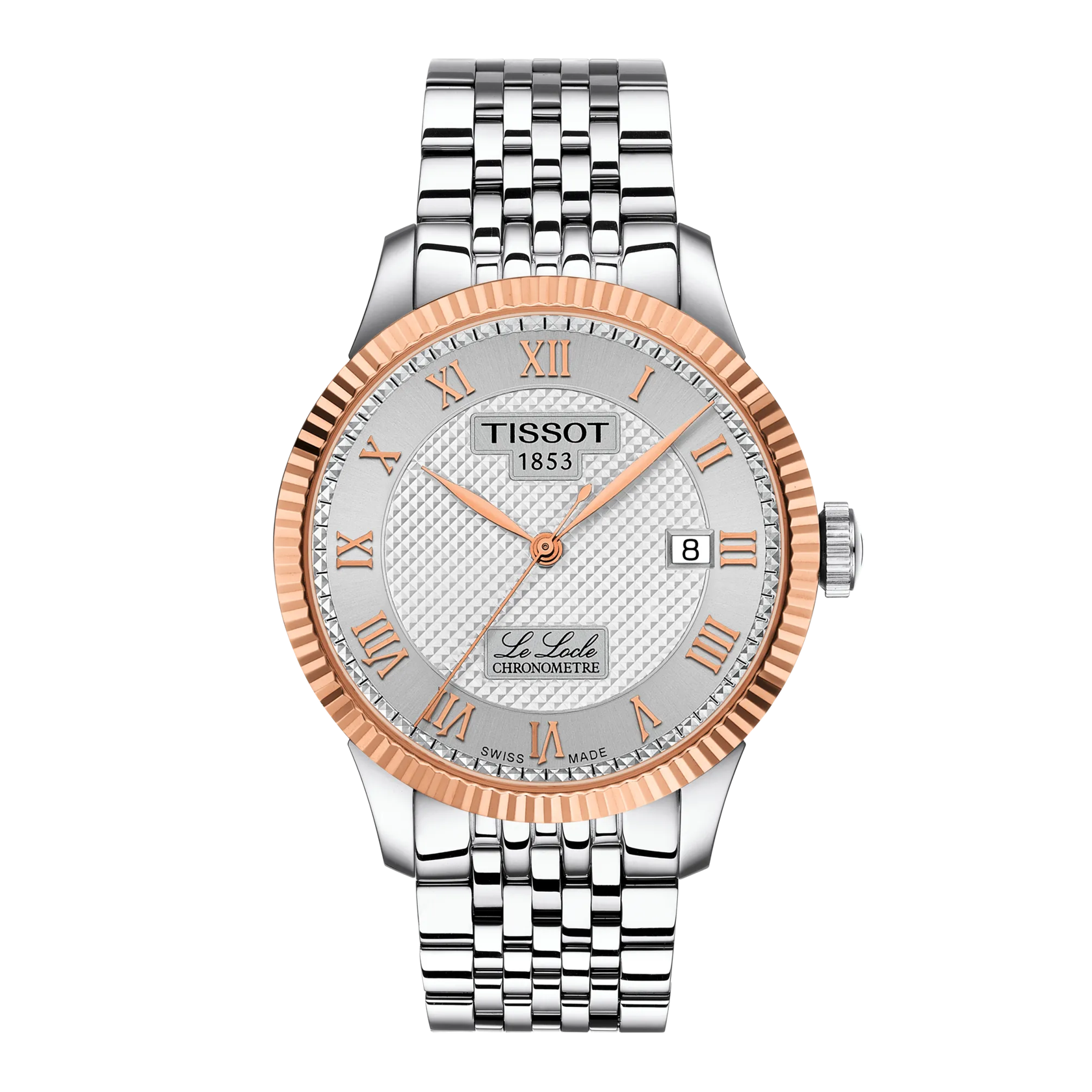 Tissot Le Locle COSC 39mm 18k Gold Bezel Watch T932.408.41.033.00