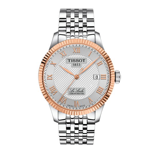 Tissot Le Locle COSC 39mm 18k Gold Bezel Watch T932.408.41.033.00