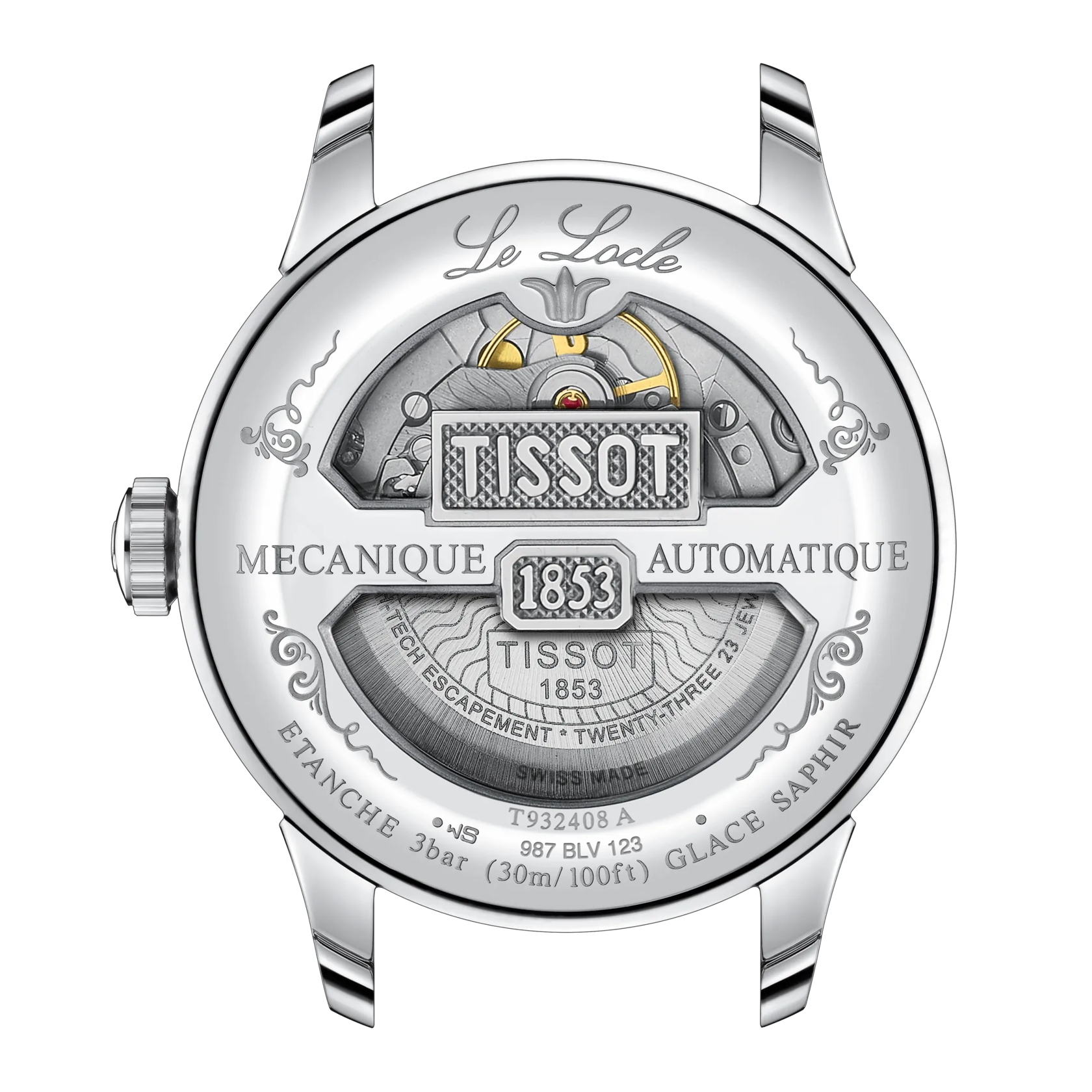 Tissot Le Locle COSC 39mm 18k Gold Bezel Watch T932.408.41.033.00