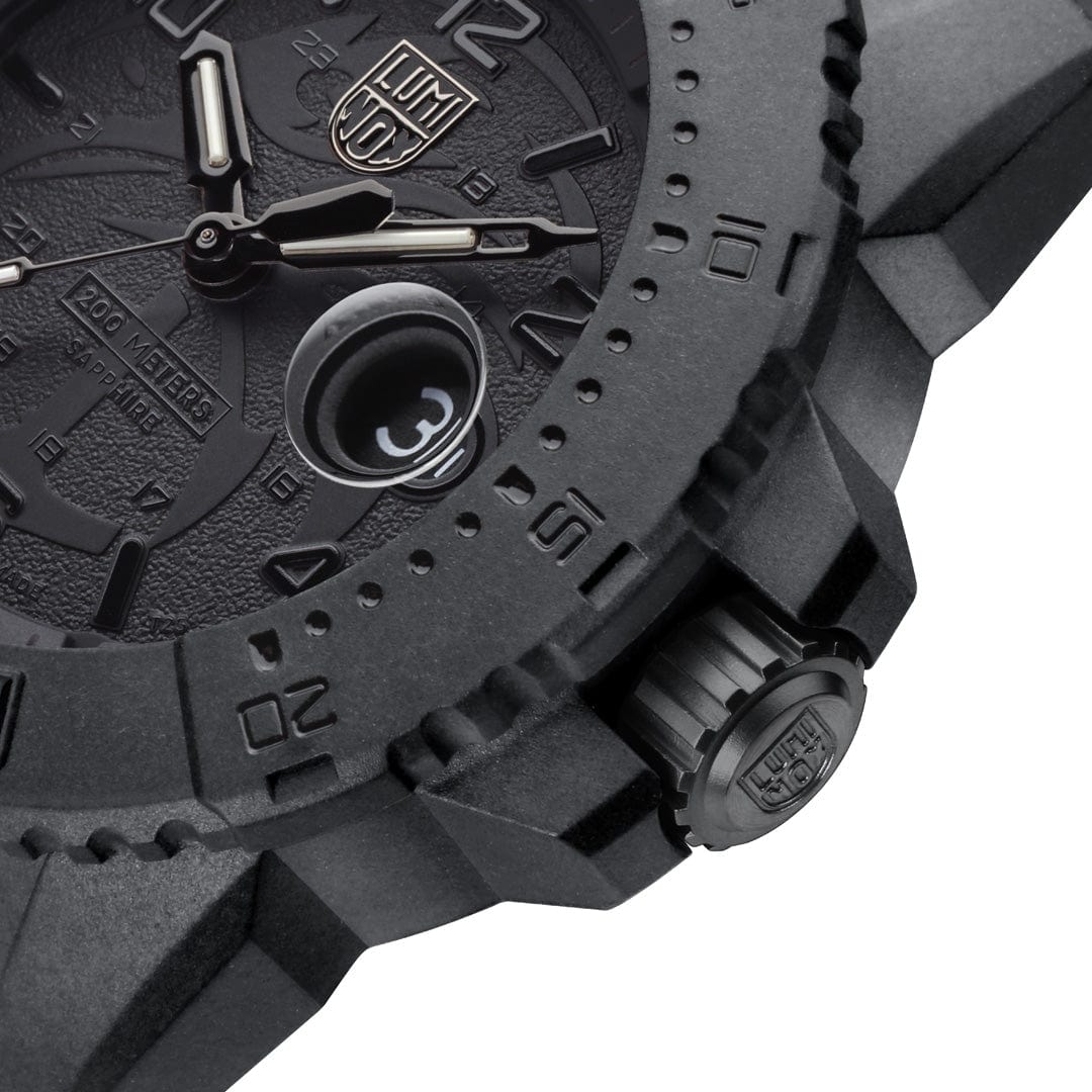 Luminox Navy Seal Foundation Military Blackout Watch, 45 mm XS.3601.BO.NSF
