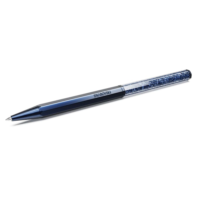 Swarovski Pen Crystalline ballpoint pen Octagon shape, Blue, Blue lacquered 5669933