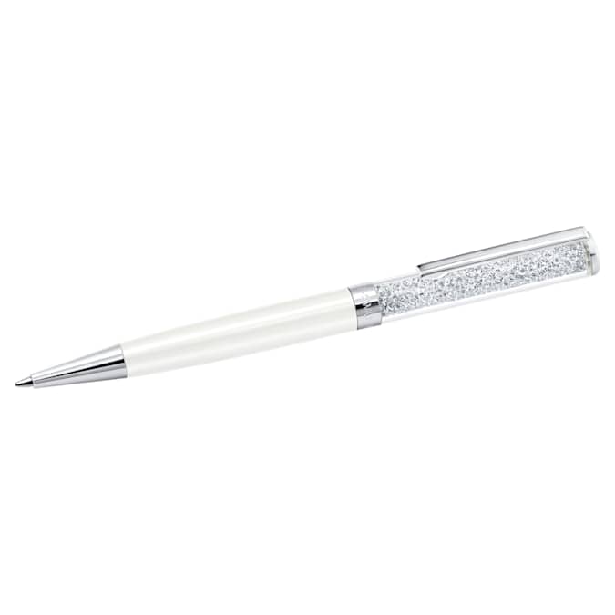 Swarovski Pen Crystalline ballpoint pen White, White lacquered, Chrome plated 5224392