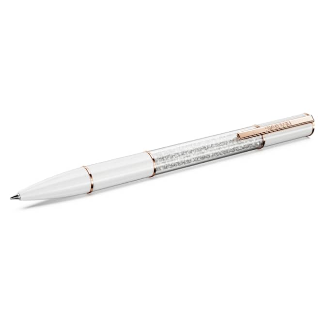 Swarovski Pen Crystalline Lustre ballpoint pen White, Rose gold-tone plated 5694174