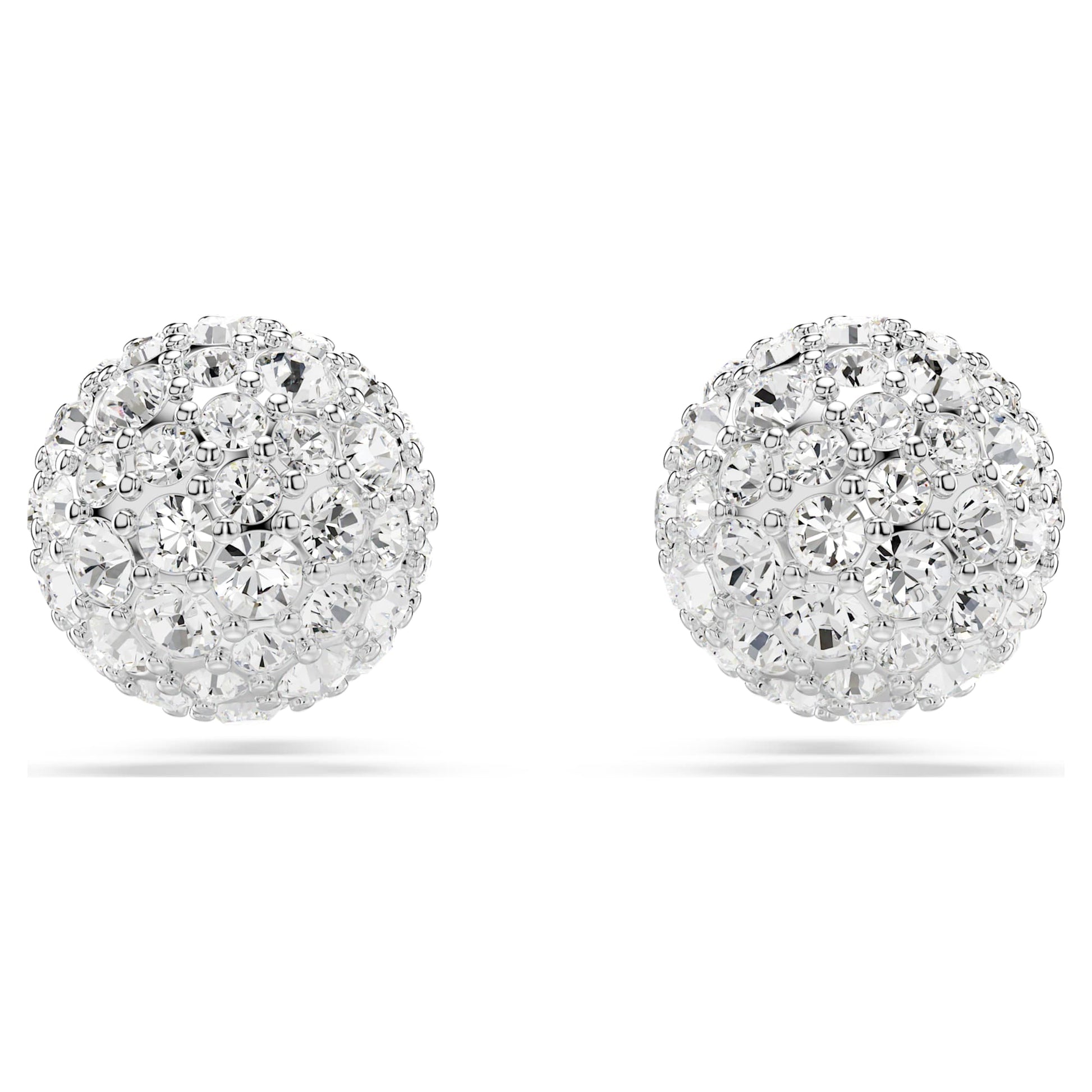 Swarovski Jewelry Dextera stud earrings Round cut, White, Rhodium plated 5700290