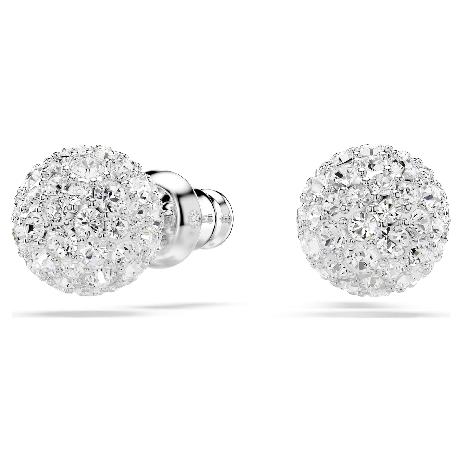 Swarovski Jewelry Dextera stud earrings Round cut, White, Rhodium plated 5700290