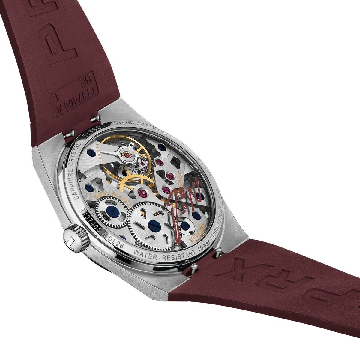 Mechanical movement and caseback detail