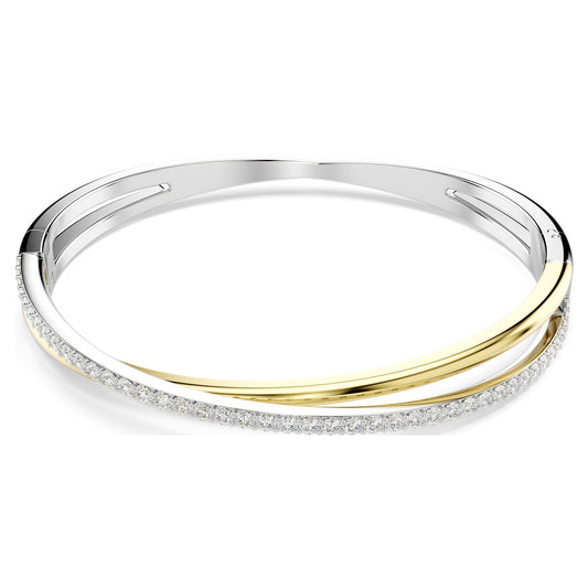 Swarovski Jewelry Hyperbola bangle Round cut, White, Mixed metal finish 5689720