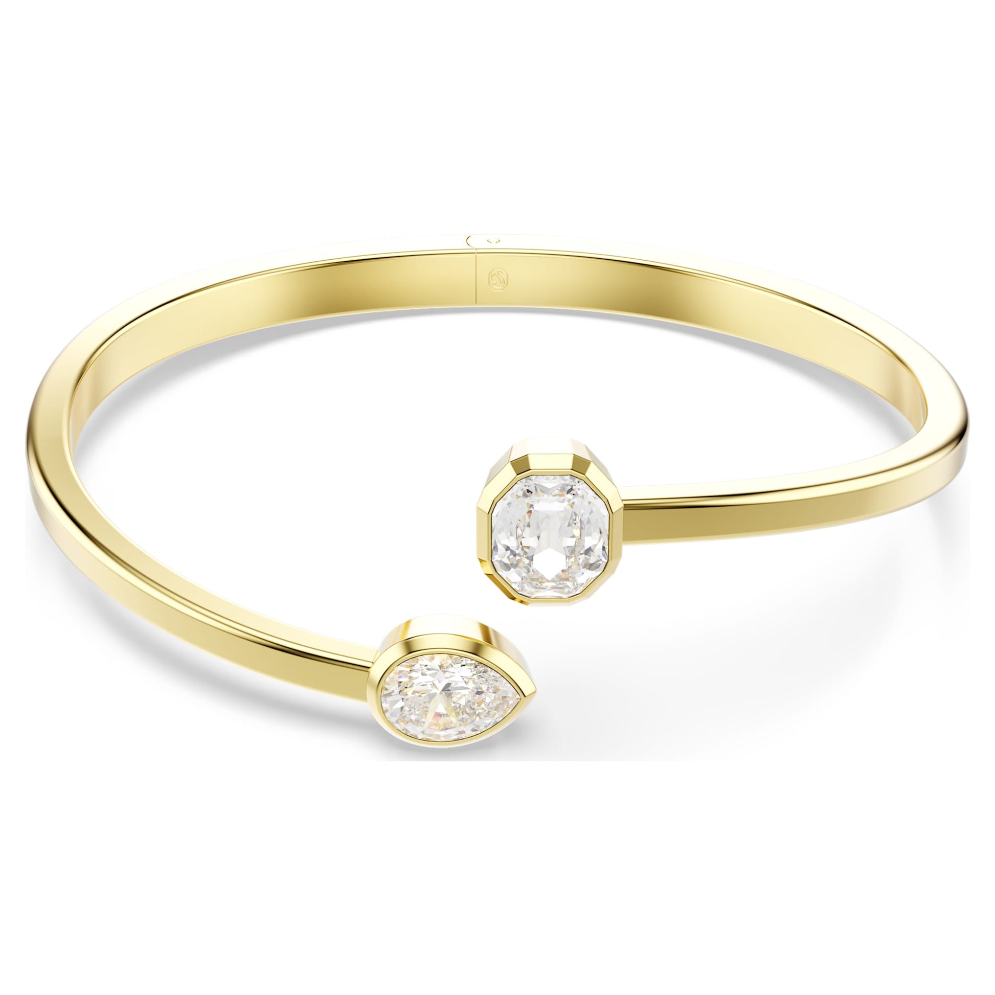 Swarovski Imber bangle Mixed cuts, White, Gold-tone plated 5714315