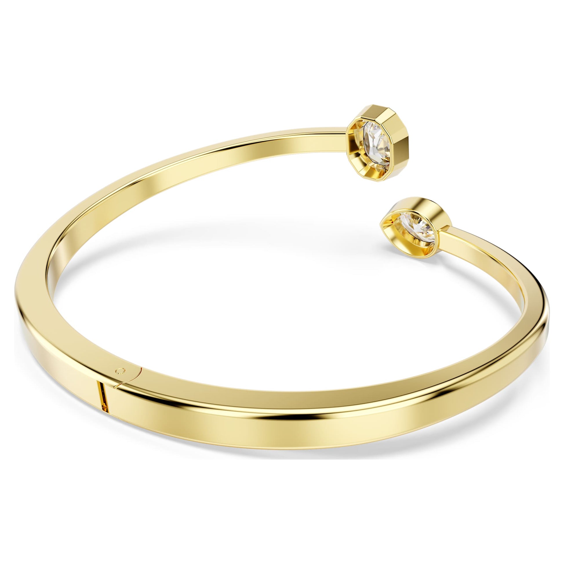 Swarovski Imber bangle Mixed cuts, White, Gold-tone plated 5714315