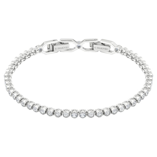 Swarovski Jewelry Imber Emily Tennis bracelet Round cut, White, Rhodium plated 1808960