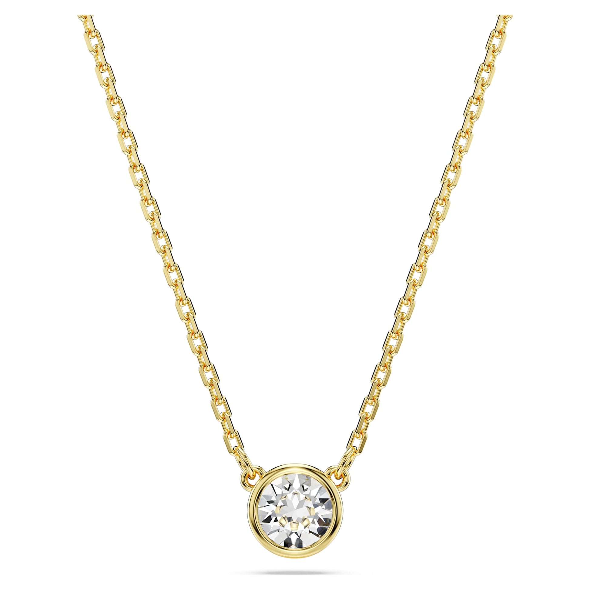 Swarovski Jewelry Imber pendant  Round cut, White, Gold-tone plated 5684511