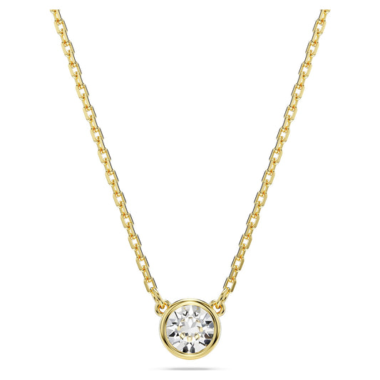 Swarovski Jewelry Imber pendant  Round cut, White, Gold-tone plated 5684511