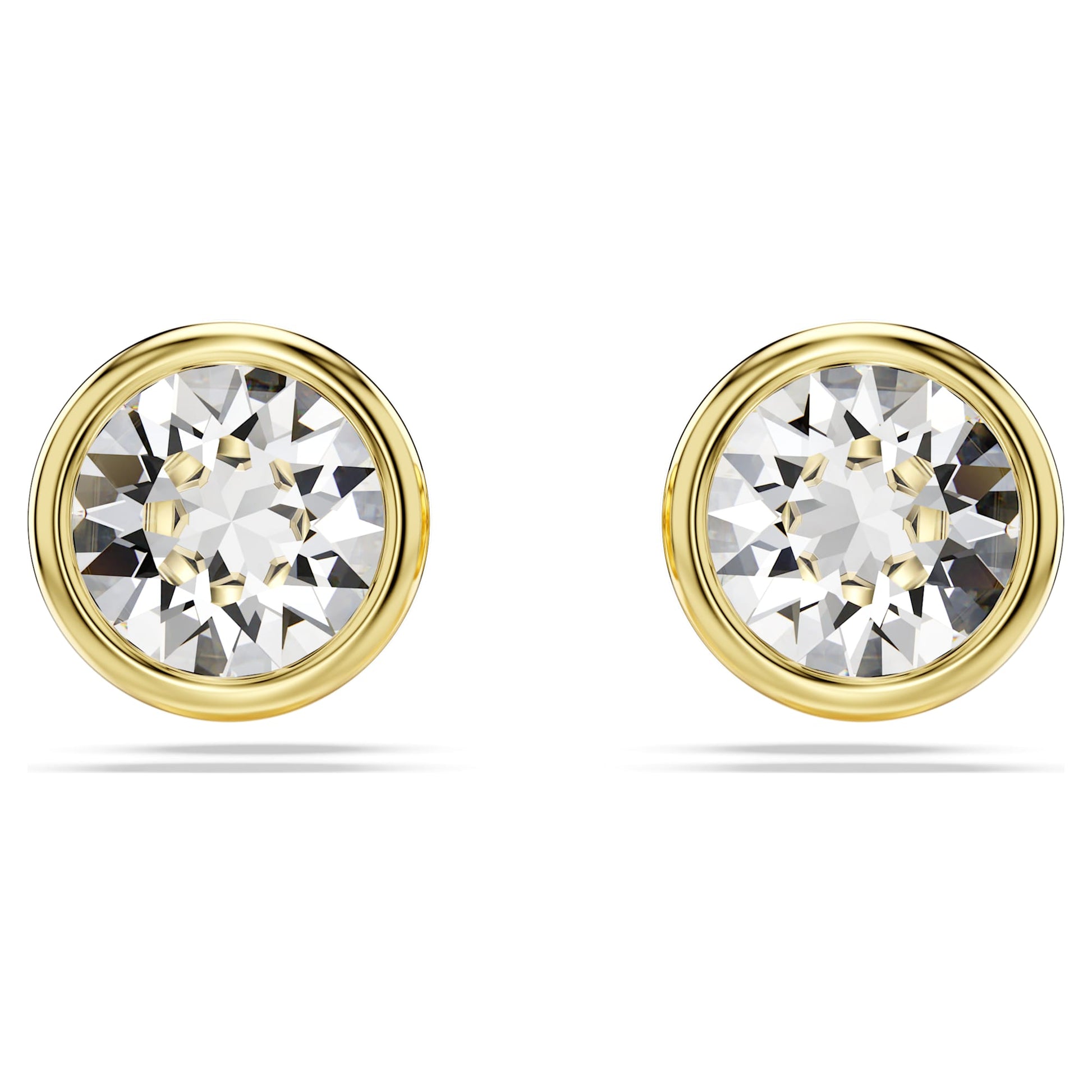 Swarovski Jewelry Imber stud earrings Round cut, White, Gold-tone plated 5681552