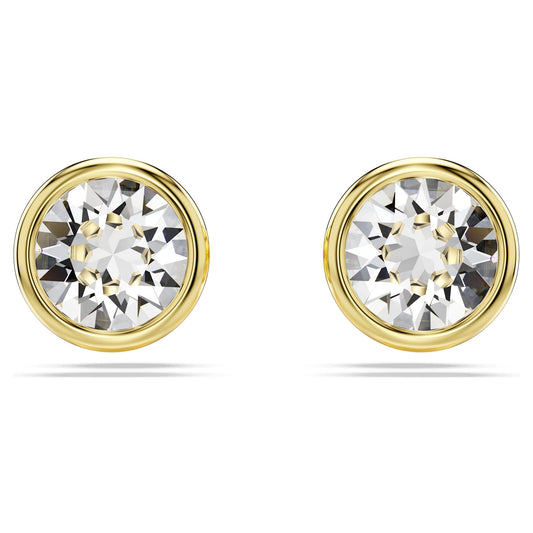 Swarovski Jewelry Imber stud earrings Round cut, White, Gold-tone plated 5681552