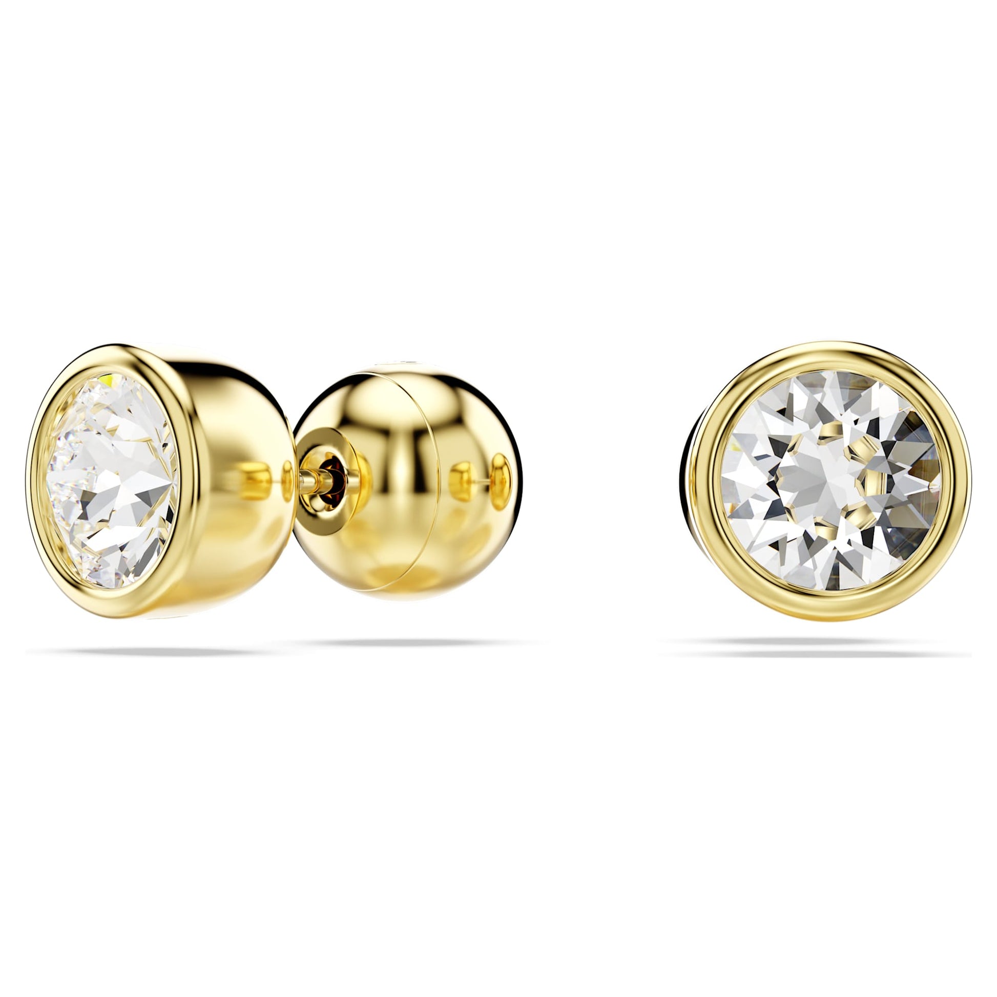 Swarovski Jewelry Imber stud earrings Round cut, White, Gold-tone plated 5681552