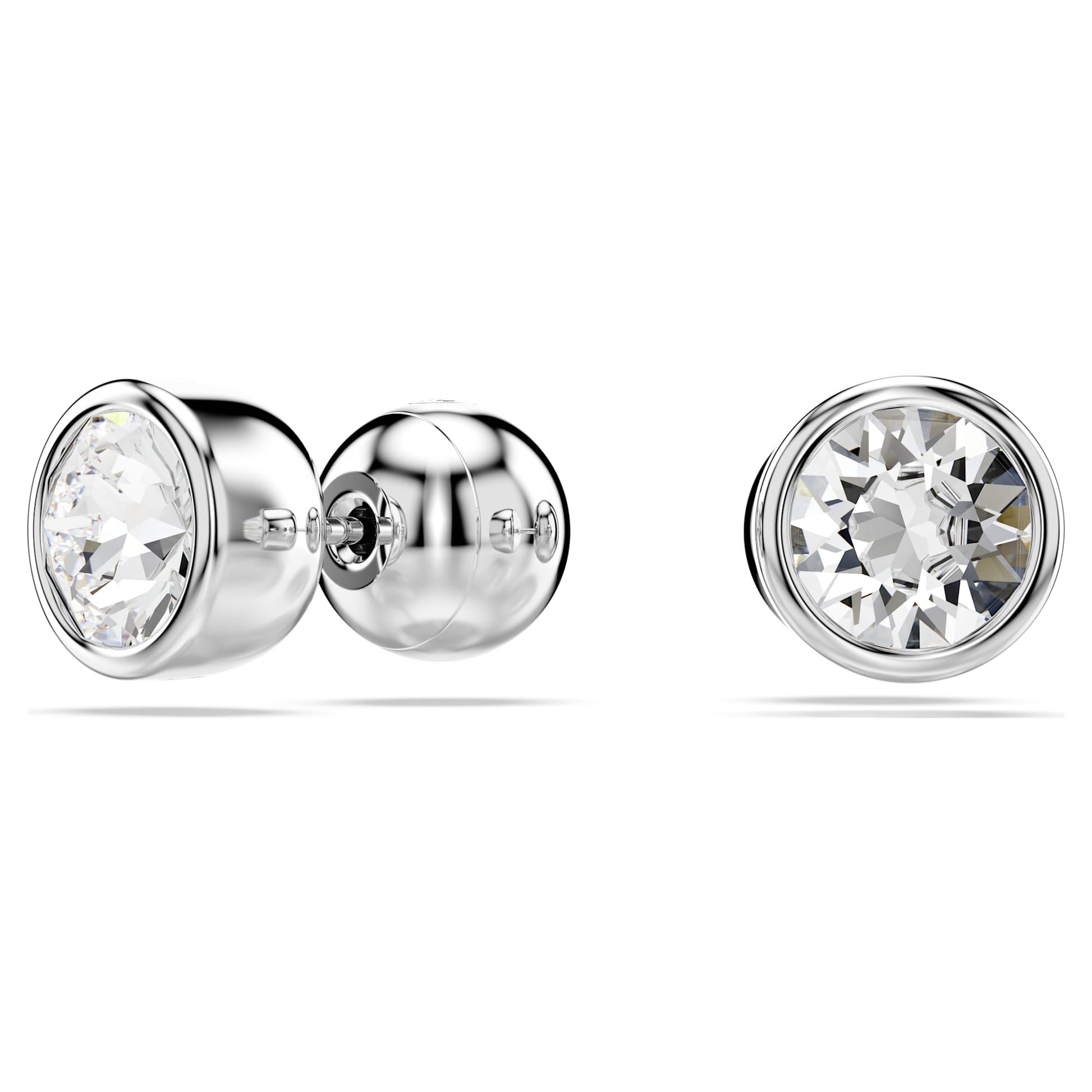 Swarovski Jewelry Imber stud earrings Round cut, White, Rhodium plated 5696073