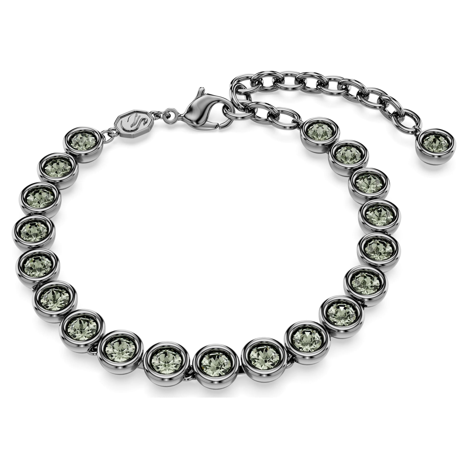 Swarovski Jewelry Imber Tennis bracelet  Round cut, Black, Ruthenium plated 5689421