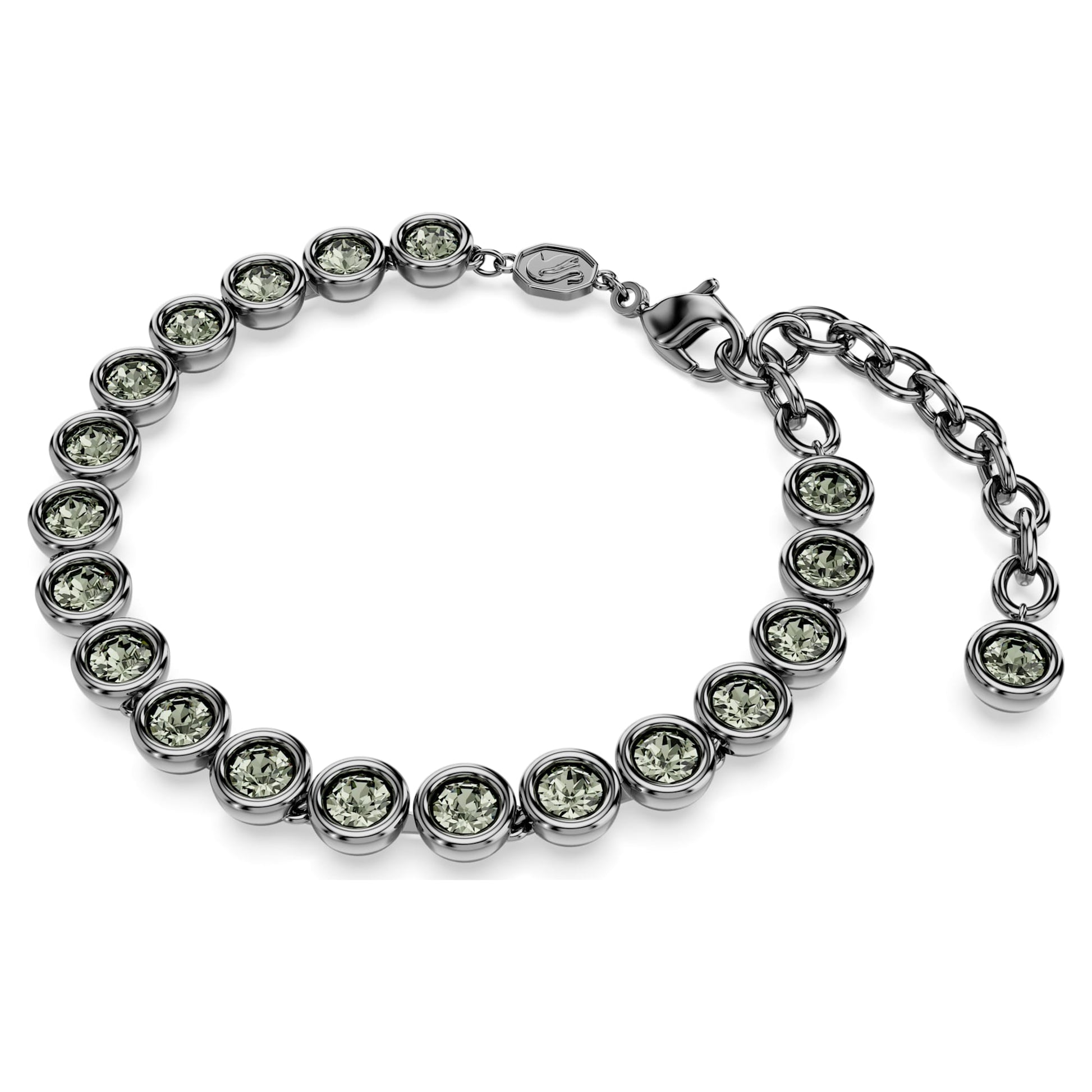 Swarovski Jewelry Imber Tennis bracelet  Round cut, Black, Ruthenium plated 5689421