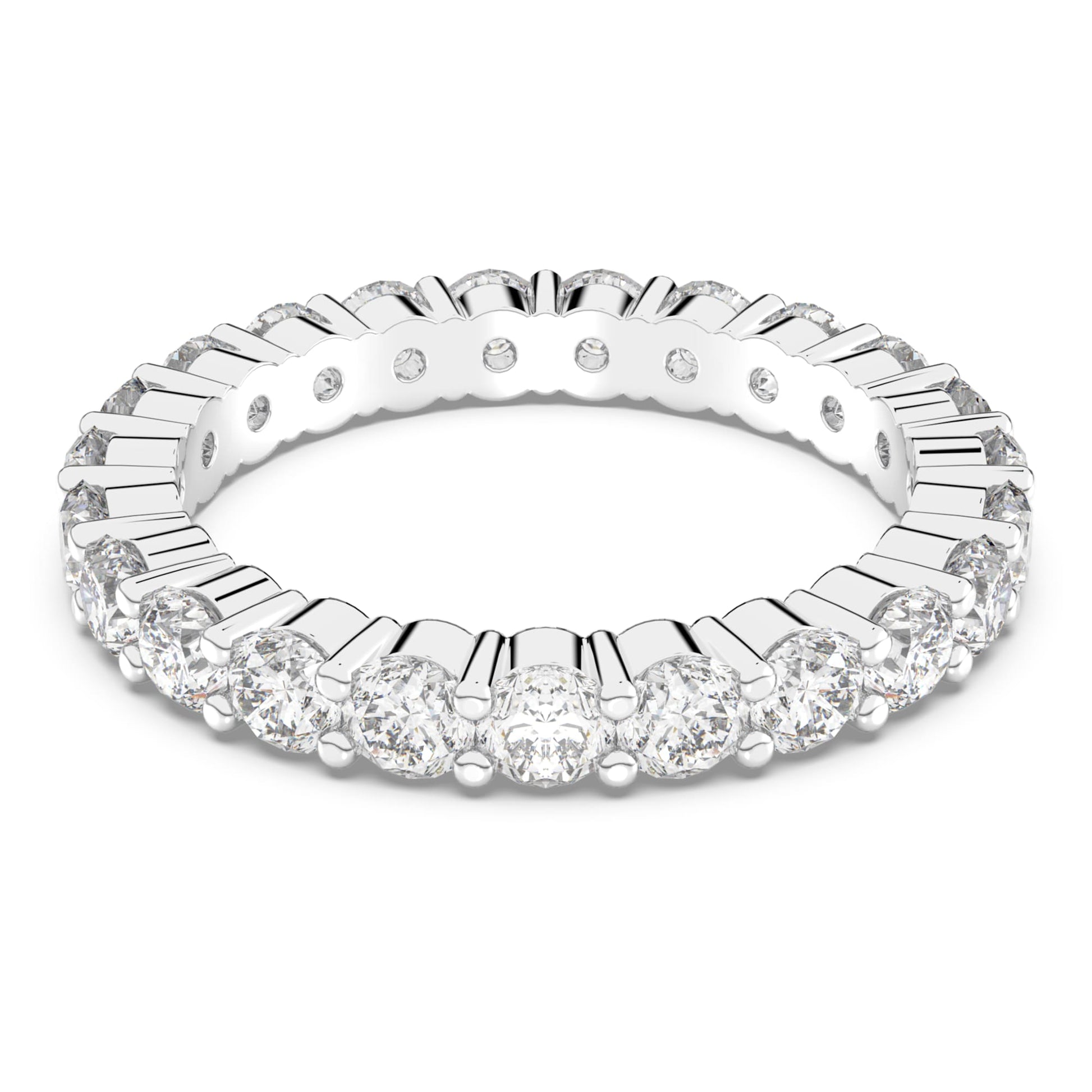 Swarovski Jewelry Matrix Vittore ring Round cut, White, Rhodium plated 5237742