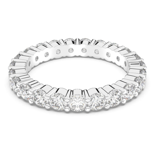 Swarovski Jewelry Matrix Vittore ring Round cut, White, Rhodium plated 5237742