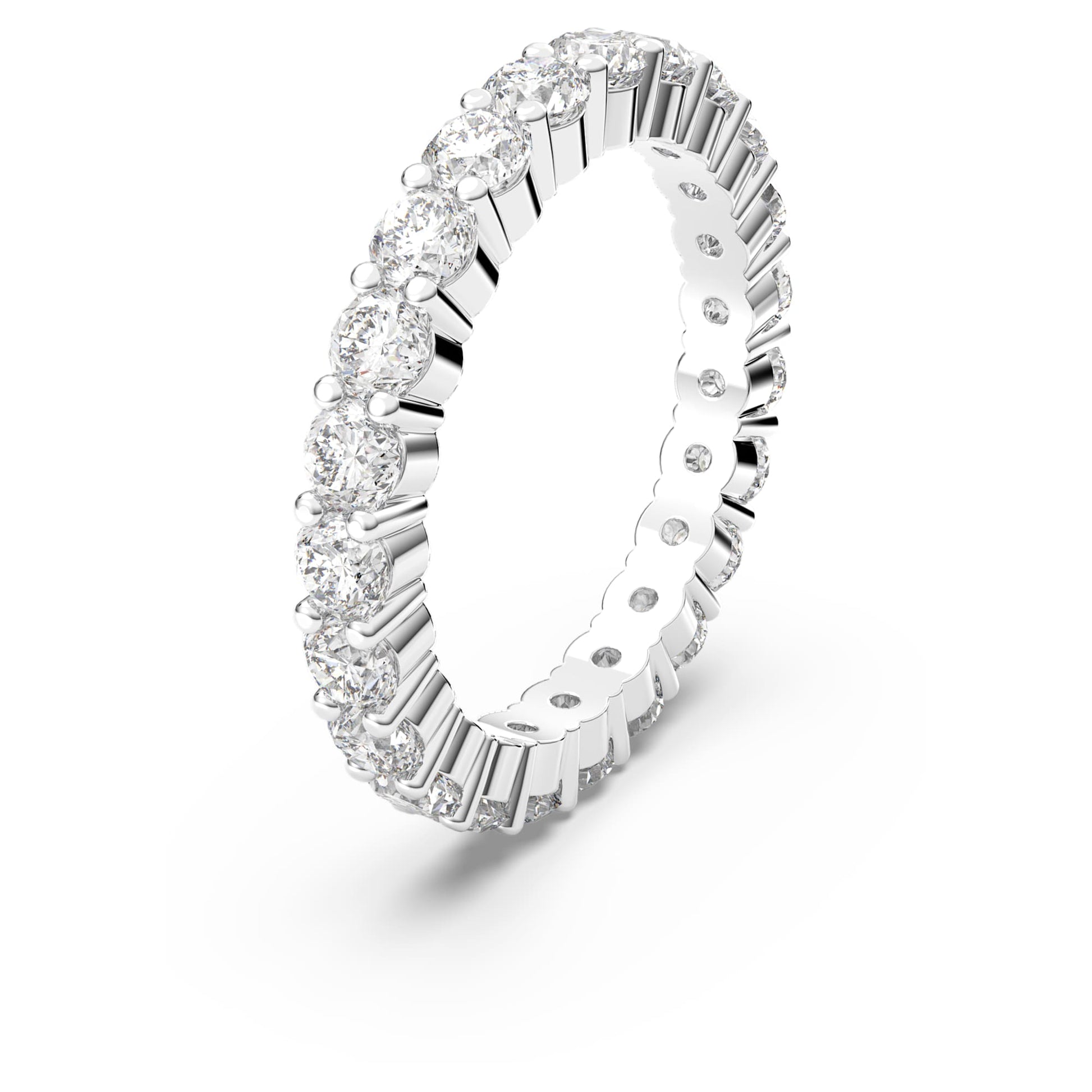 Swarovski Jewelry Matrix Vittore ring  Round cut, White, Rhodium plated 5257465