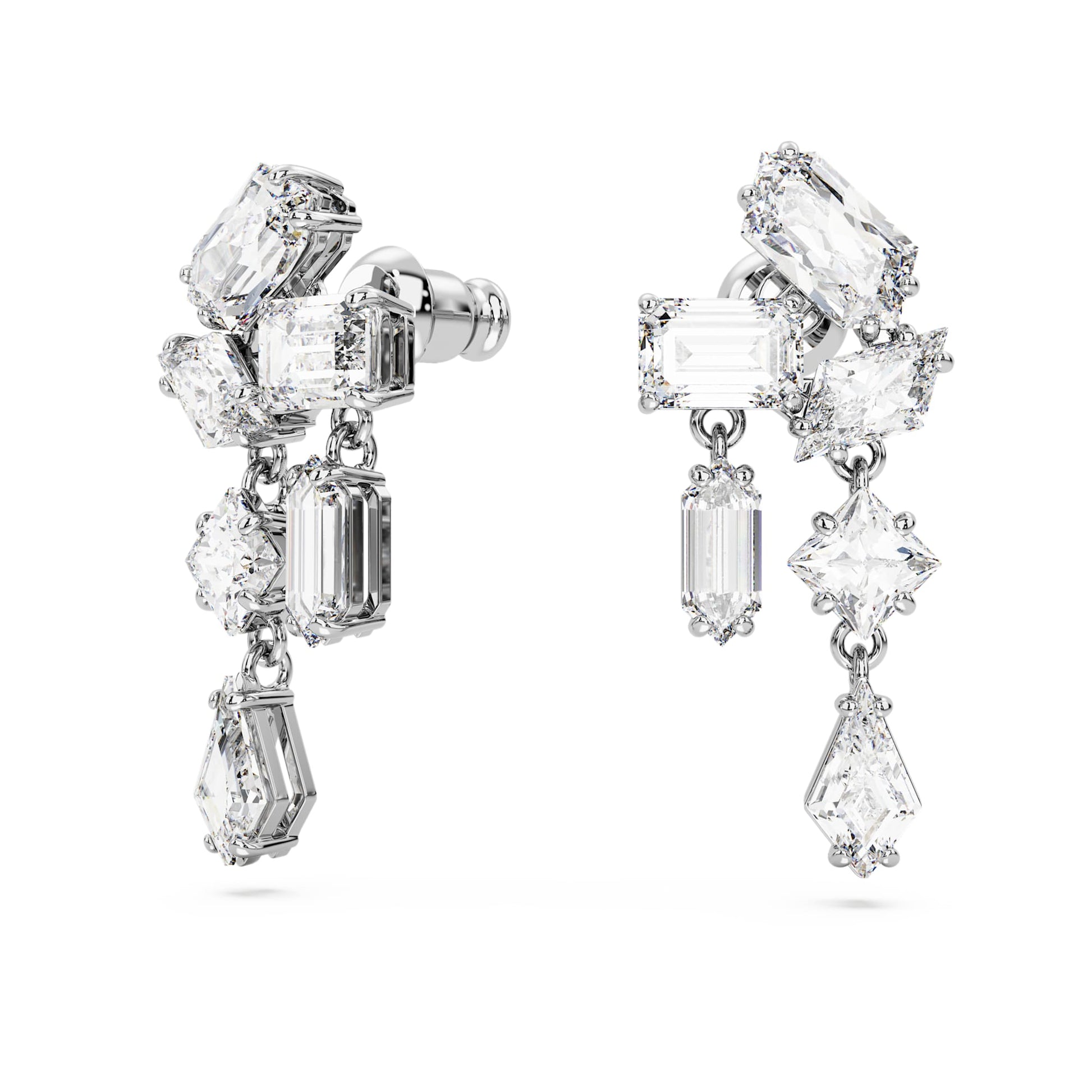 Swarovski Jewelry Mesmera drop earrings  Mixed cuts, White, Rhodium plated 5665825